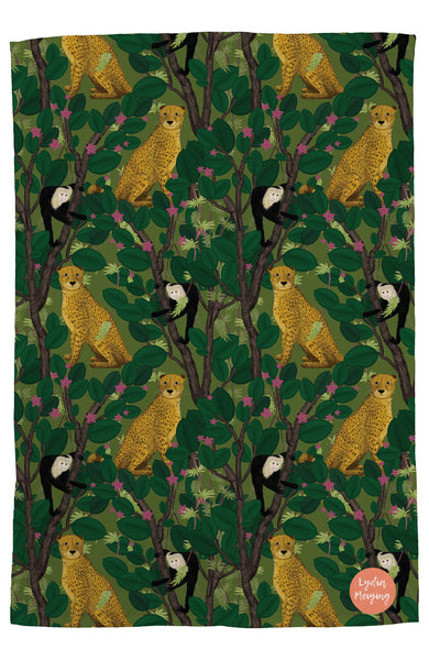Cheetahs and Monkeys - Tea Towel