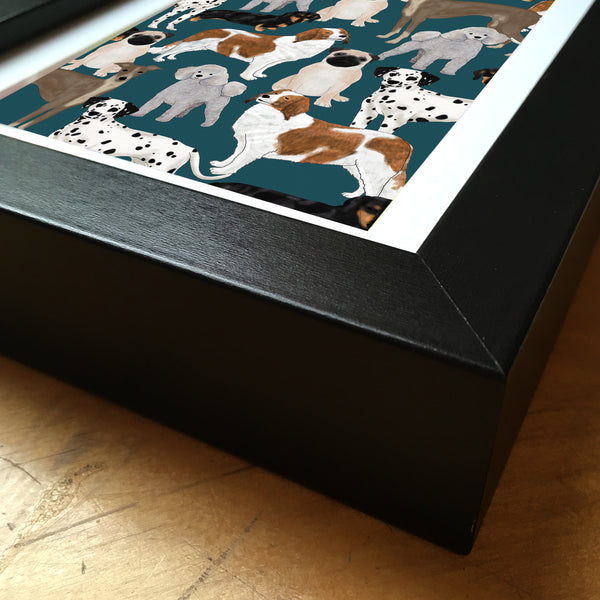 Dogs - Framed Mini Print