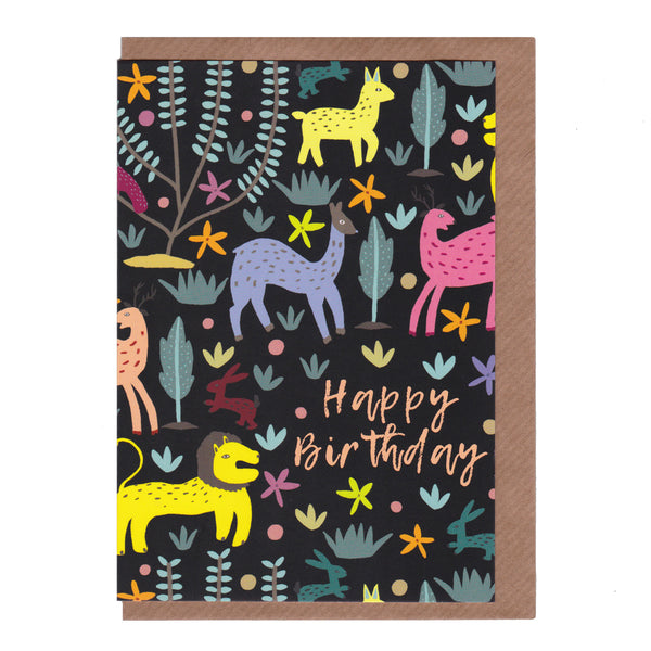 Happy Birthday (The Lion and the Hare) - Greetings Card