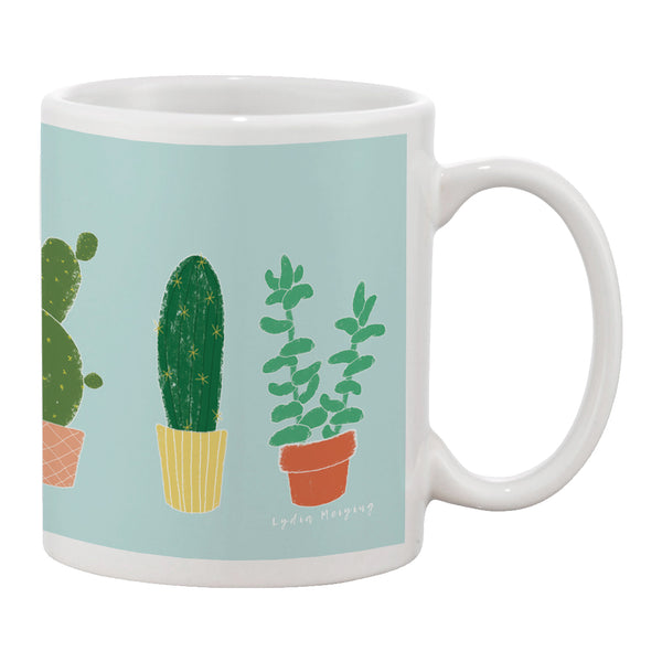 Succulents (blue) - Mug