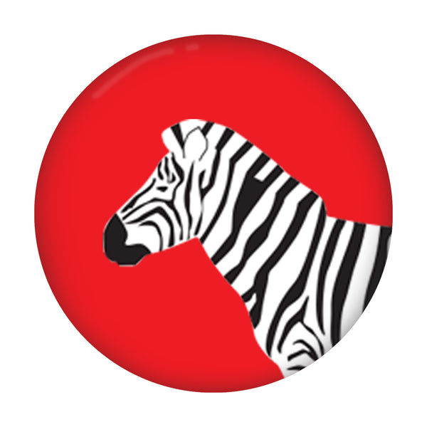 Zebra - Button Badge